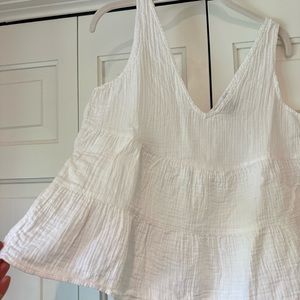 White Sleeveless Top